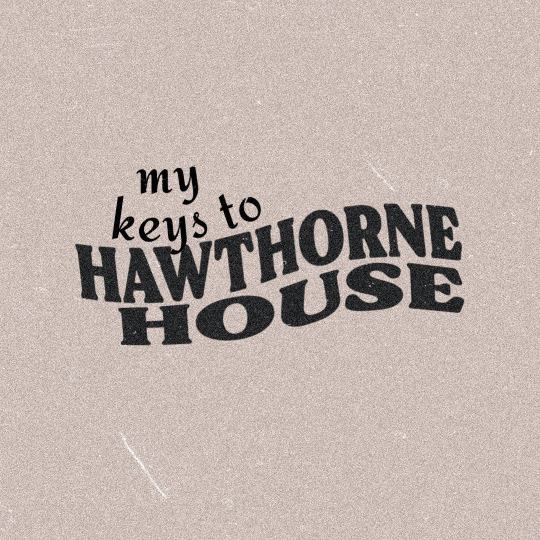 Keys to Hawthorne House Motel-style Keychain