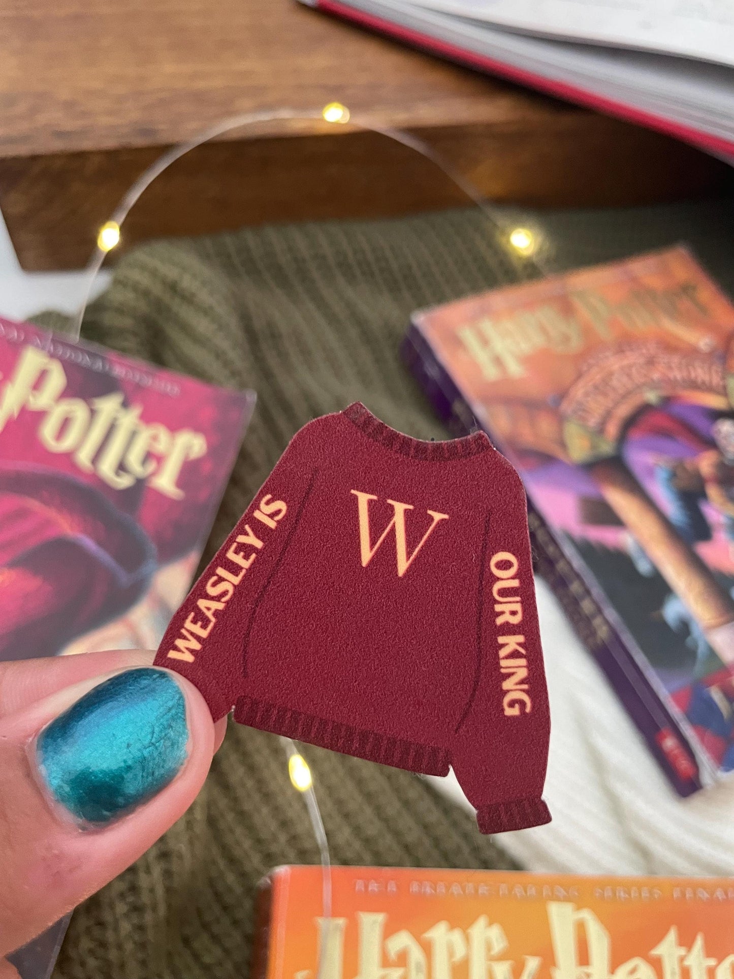 Weasley is Our King Waterproof Sticker | potterhead stickers, laptop stickers, kindle, water bottle sticker, gifts for readers