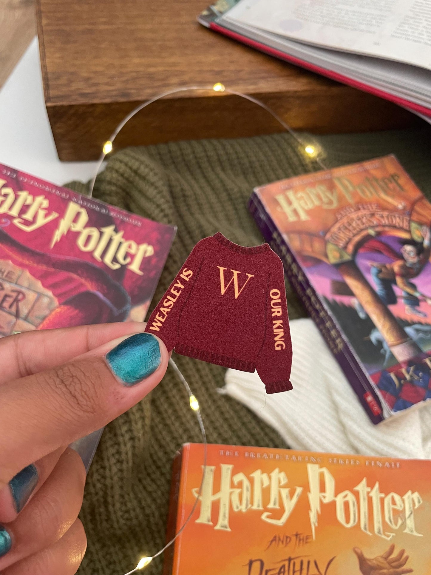 Weasley is Our King Waterproof Sticker | potterhead stickers, laptop stickers, kindle, water bottle sticker, gifts for readers