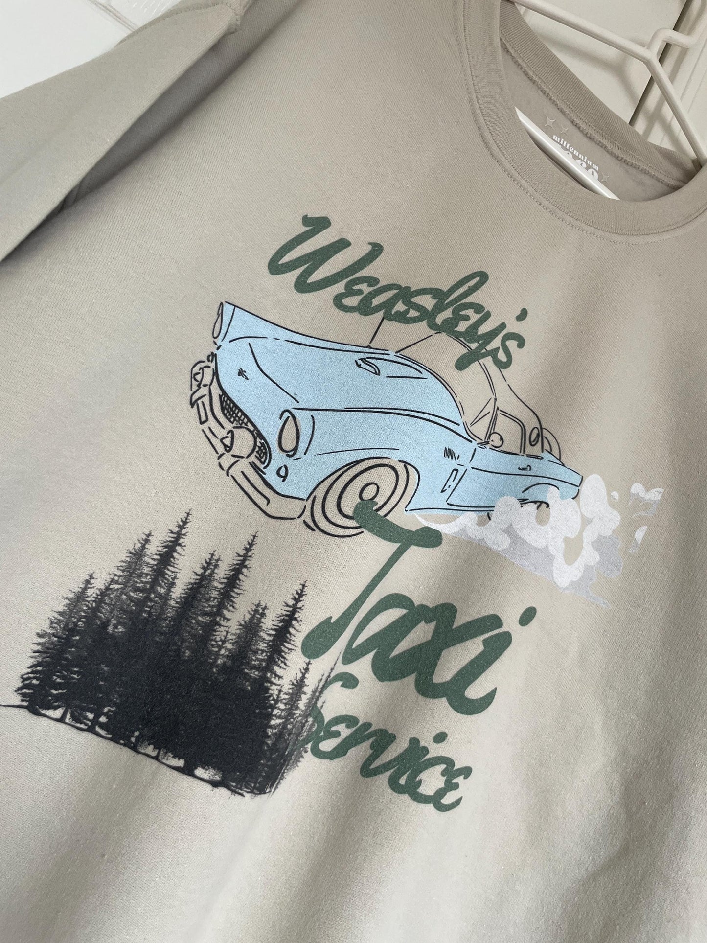 Weasley's Taxi Service | Magical Wizard School of Witchcraft and Wizardry Bookish Sweater, Harry and Ron sweater, Magical Flying Car sweater