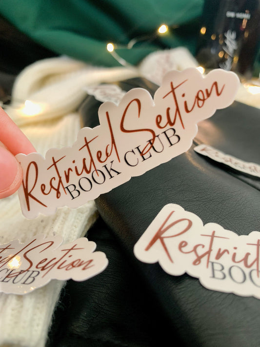 Restricted Section Book Club Waterproof Sticker