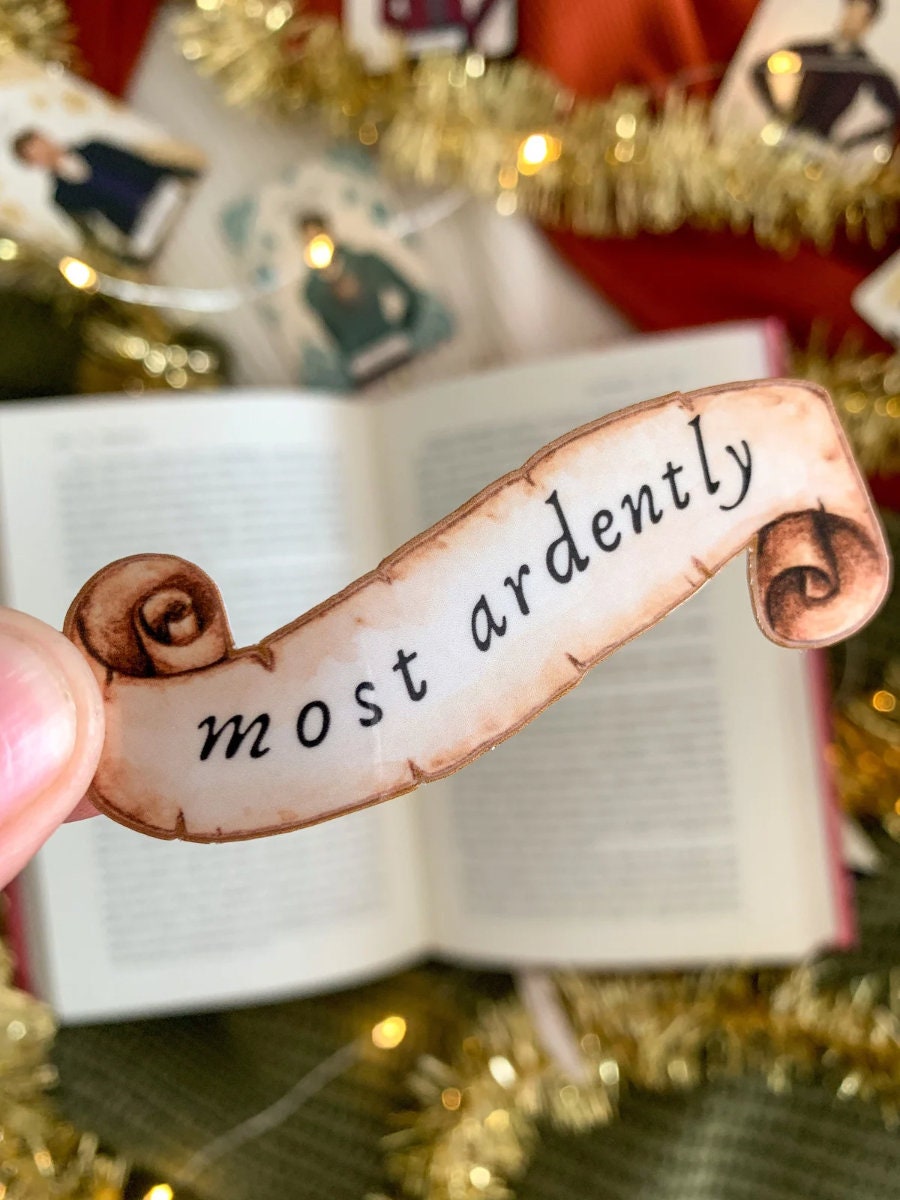 Most Ardently Jane Austen Waterproof Sticker